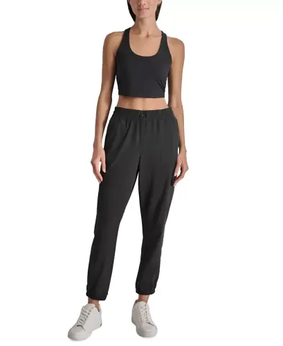 Women's Drawcord-Waist Cargo Jogger Pants - DKNY (1)