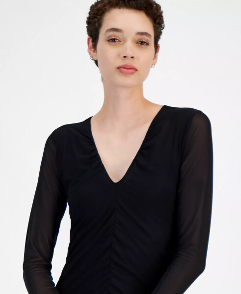 Women's Ebec V-Neck Long-Sleeve Dress Black - 3