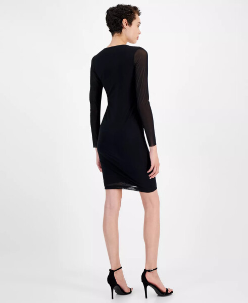 Women's Ebec V-Neck Long-Sleeve Dress Black - 4