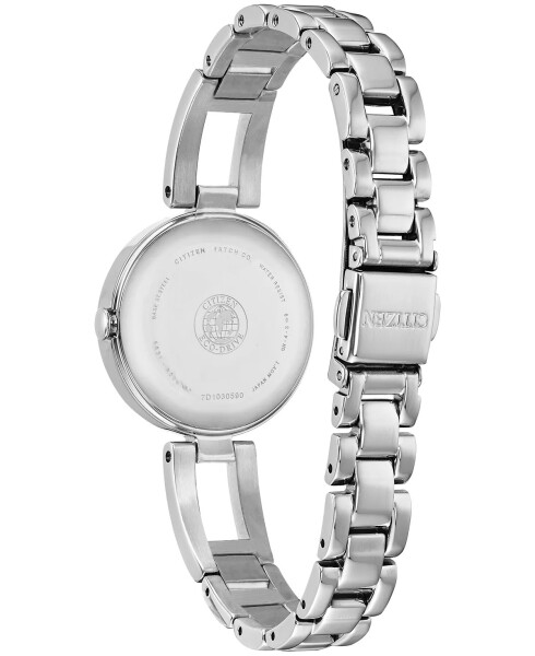 Women's Eco-Drive Axiom Stainless Steel Bracelet Watch 28mm Silver - 4