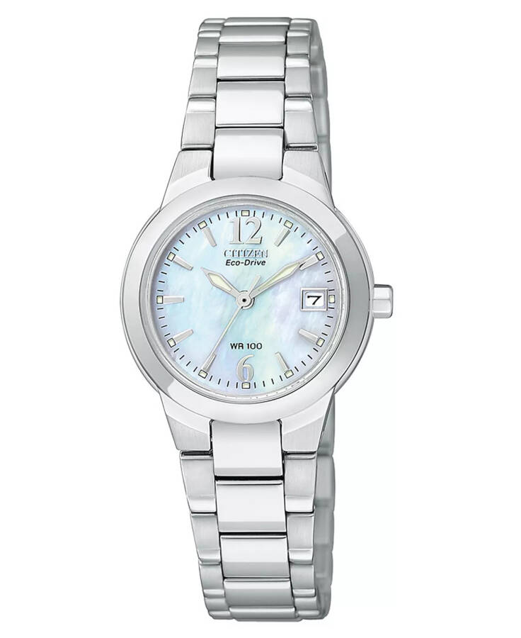 Women's Eco-Drive Sport Stainless Steel Bracelet Watch 26mm EW1670-59D No Color - 1