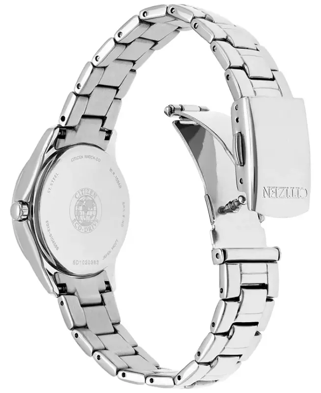 Women's Eco-Drive Stainless Steel Bracelet Watch 29mm FE1140-86X - 3