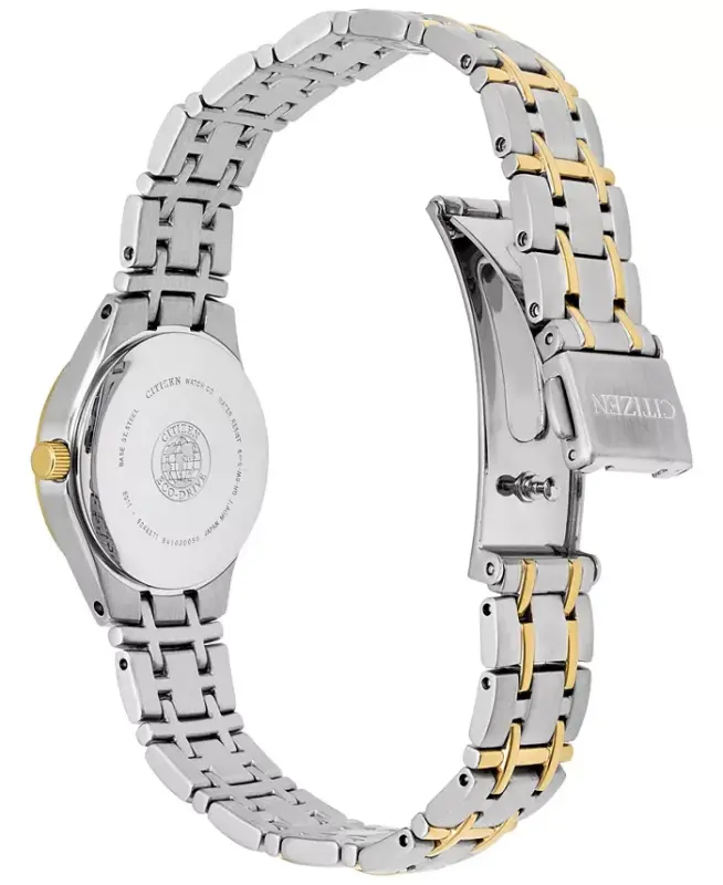 Women's Eco-Drive Two Tone Stainless Steel Bracelet Watch 25mm EW1264-50A - 3