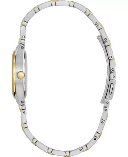 Women's Eco-Drive Two Tone Stainless Steel Bracelet Watch 25mm EW1264-50A - CITIZEN (1)