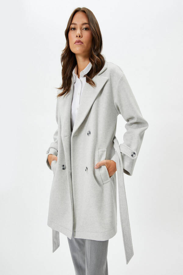 Women's ecru coat - 2