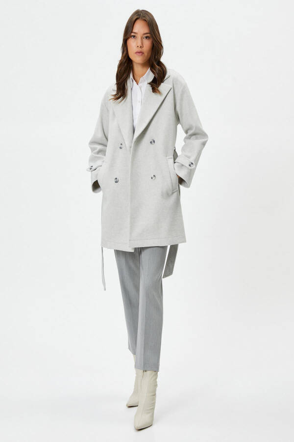 Women's ecru coat - 3