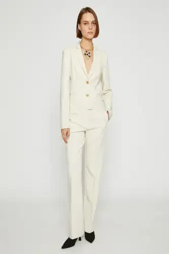 Women's Ecru Jumpsuit - 3