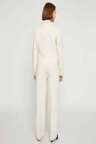 Women's Ecru Jumpsuit - 5