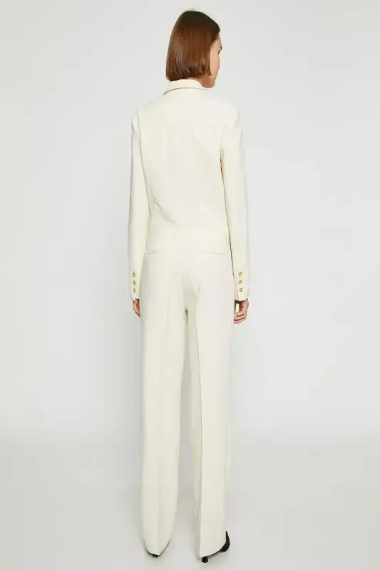 Women's Ecru Jumpsuit - 5