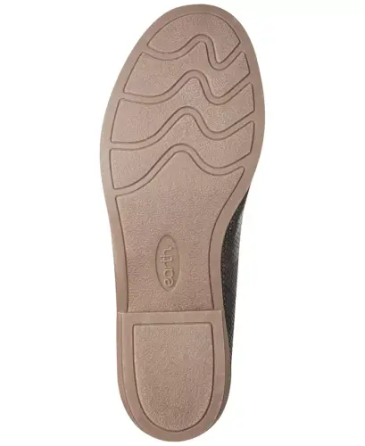 Women's Edna Flat Slip-On Loafers - Dark Brown Snake Leather - EARTH (1)