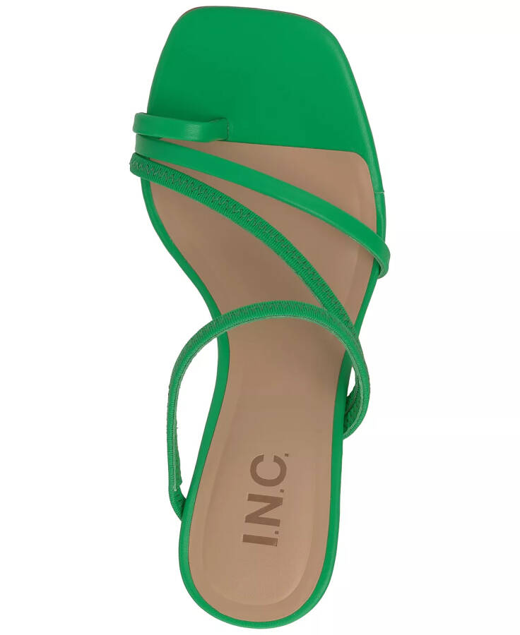 Women's Eiana Toe-Ring Wedge Sandals, Created for Modazone Green Smooth - 4