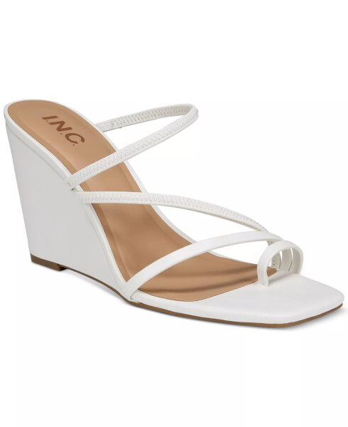 Women's Eiana Toe-Ring Wedge Sandals, Created for Modazone White Smooth - 1