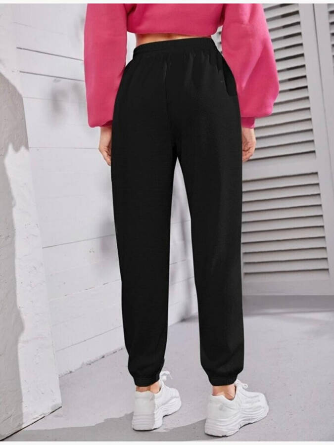 Women's Elastic Waist and Ankle Tracksuit Bottoms SPR24EAK82 - 11