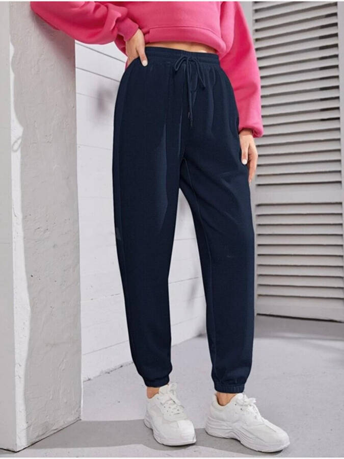 Women's Elastic Waist and Cuff Sweatpants SPR24EAK82 - 5