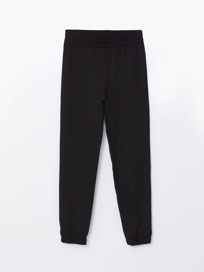 Women's Elastic Waist Plain Jogger Sweatpants - 5