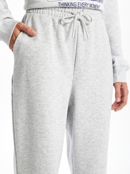 Women's Elastic Waist Plain Jogger Sweatpants - 10