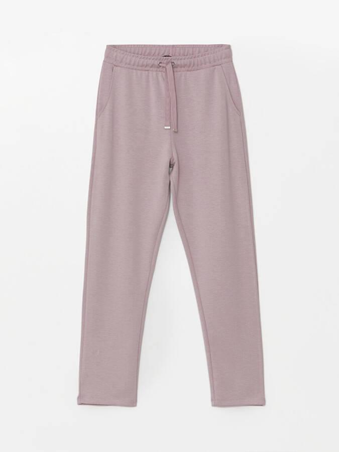 Women's Elastic Waist Plain Sweatpants - 17