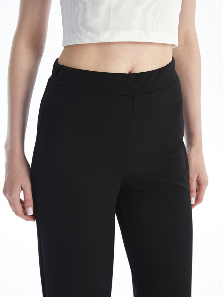 Women's Elastic Waist Plain Sweatpants - 4