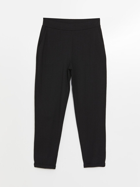 Women's Elastic Waist Plain Sweatpants - 7