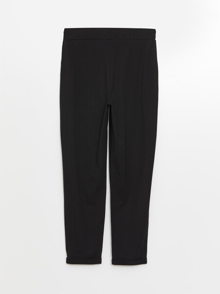 Women's Elastic Waist Plain Sweatpants - 8