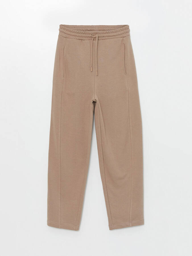 Women's Elastic Waist Plain Sweatpants - 17