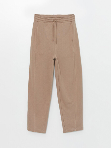 Women's Elastic Waist Plain Sweatpants - 11