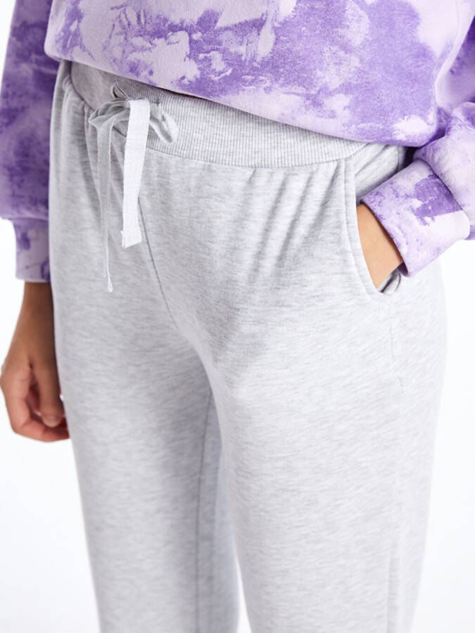 Women's Elastic Waist Straight Jogger Sweatpants - 3