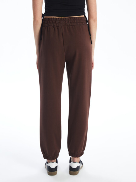 Women's Elastic Waistband Plain Jogger Sweatpants - 11