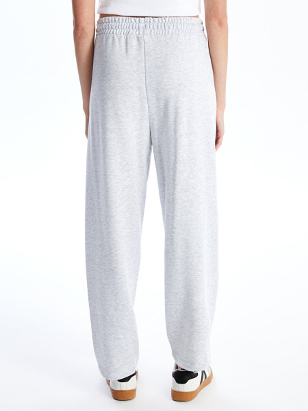 Women's Elastic Waistband Plain Sweatpants - 19