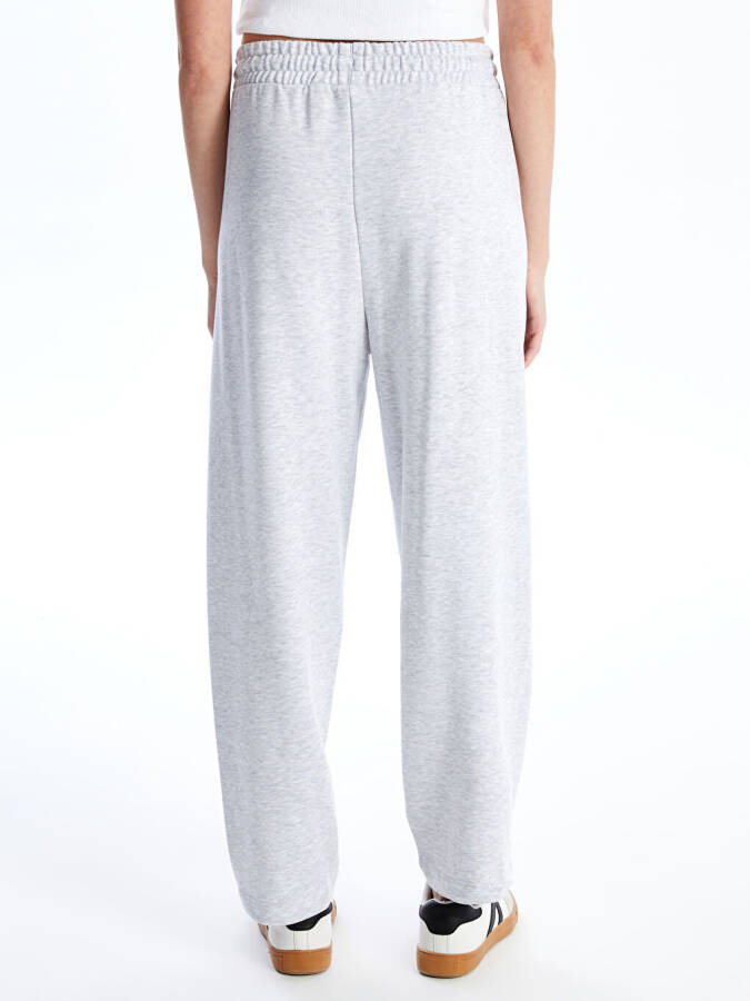 Women's Elastic Waistband Plain Sweatpants - 5