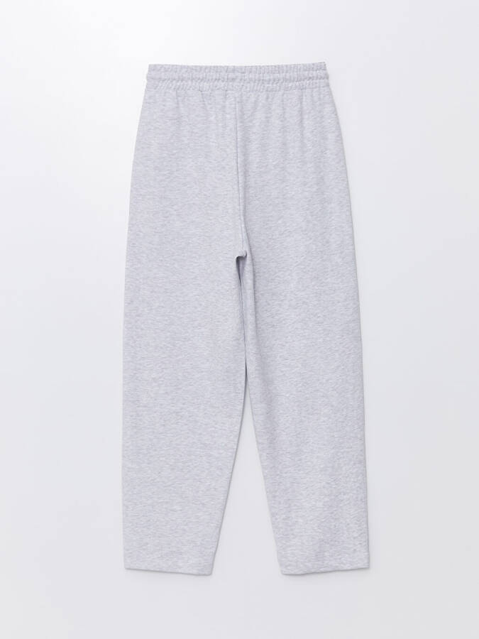 Women's Elastic Waistband Plain Sweatpants - 7