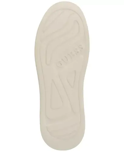 Women's Elbina Contrast Heel Lace-Up Sneakers - Ivory Embellished/Silver - 5