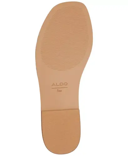 Women's Elenaa Studded Flat Slide Sandals - Medium Brown - 11