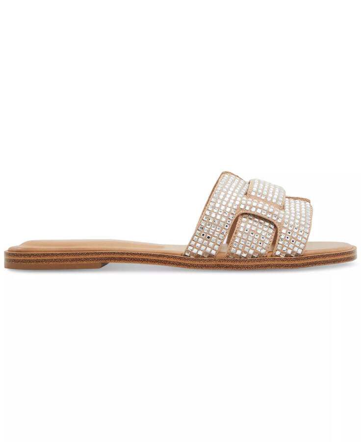 Women's Elenaa Studded Flat Slide Sandals White Bone - 6