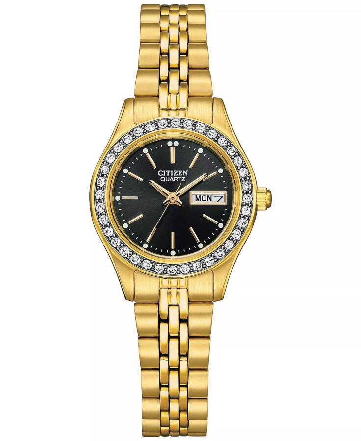 Women's Embellished Gold-Tone Stainless Steel Bracelet Watch 26mm Gold-tone - 1