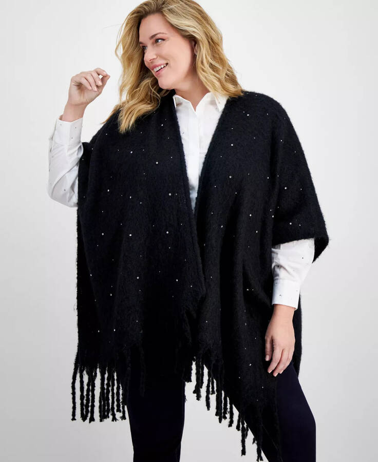 Women's Embellished Topper Wrap, Created for Modazone Black - 1