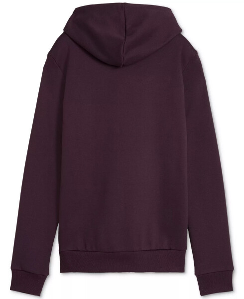 Women's Embroidered Fleece Hoodie Sweatshirt Midnight Plum - 5