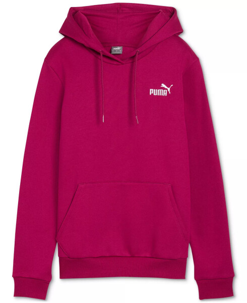 Women's Embroidered Fleece Hoodie Sweatshirt Pink - 1