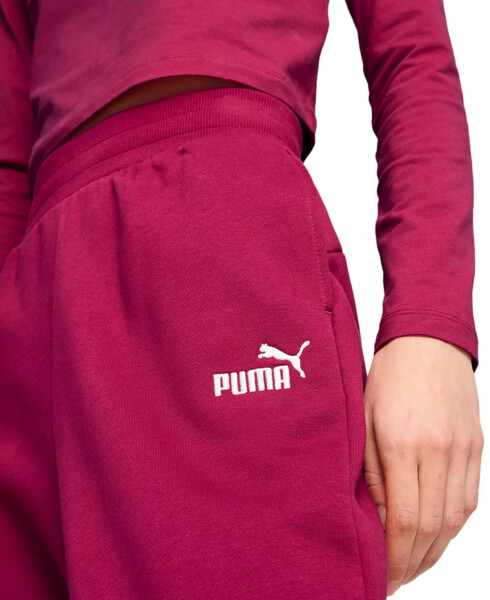 Women's Embroidered-Logo Fleece Sweatpant Joggers Pink - 3