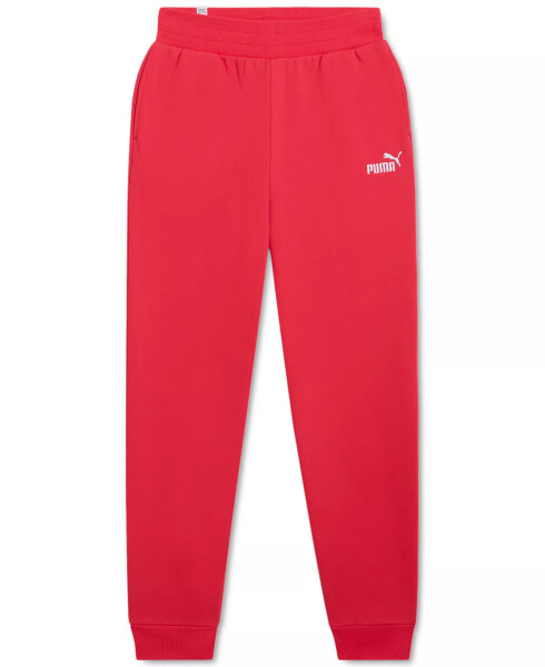 Women's Embroidered-Logo Fleece Sweatpant Joggers Tart Cherry - 5