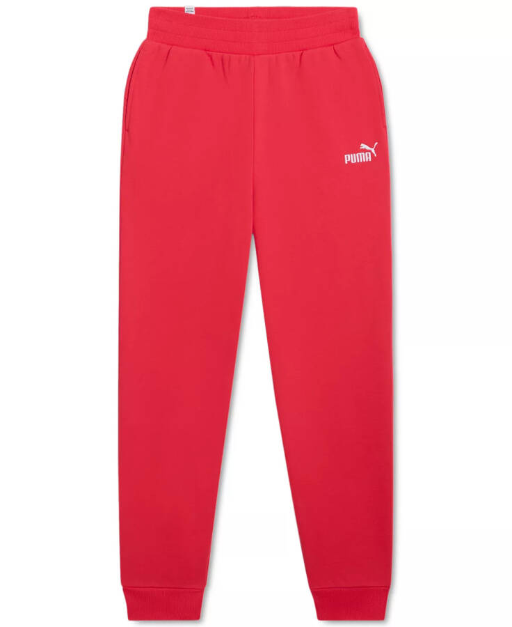 Women's Embroidered-Logo Fleece Sweatpant Joggers Tart Cherry - 5