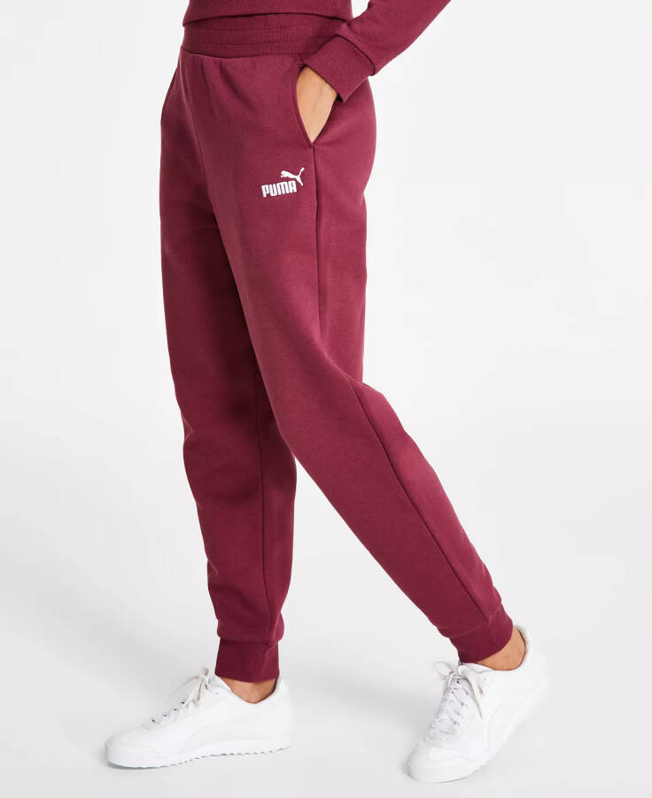 Women's Embroidered-Logo High-Waist Fleece Sweatpant Jogger Dark Jasper - 3