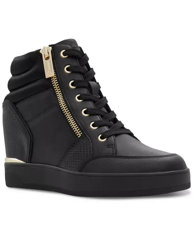 Women's Ereliclya Lace-Up Zip Wedge High-Top Sneakers - 1