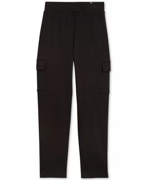 Women's Essential+ Cargo Fleece Pants Puma Black - 7