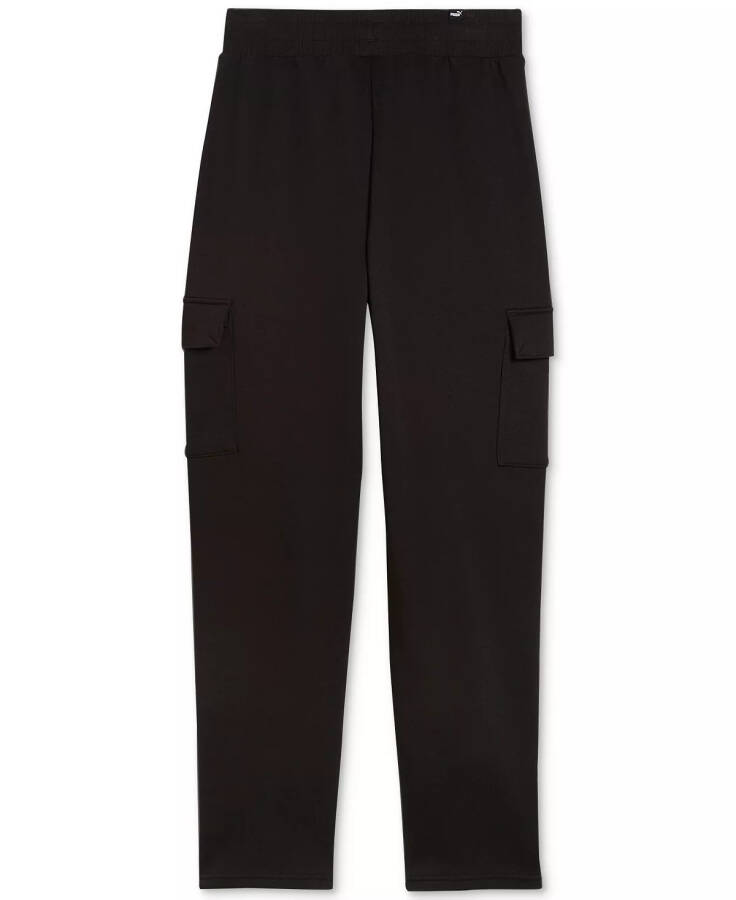 Women's Essential+ Cargo Fleece Pants Puma Black - 7