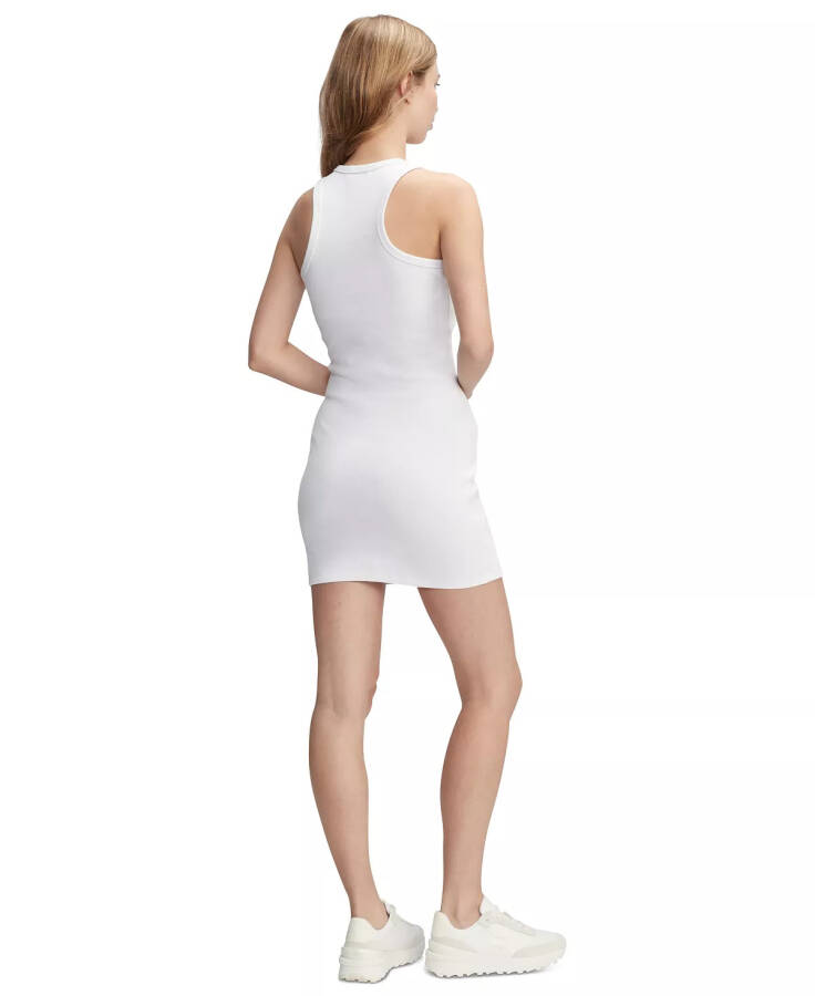 Women's Essential Ribbed Bodycon Tank Dress White - 6