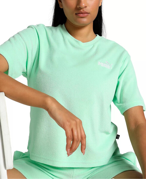 Women's Essential Terry Cloth T-Shirt Fresh Mint - 1