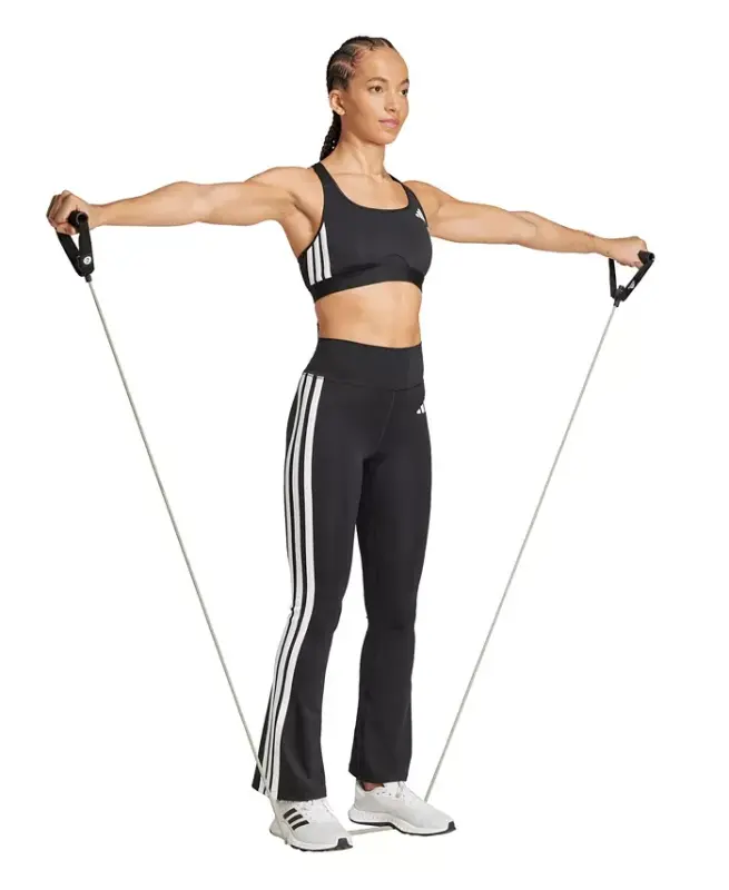 Women's Essentials 3-Stripe Cotton-Blend Leggings-Black/white - 3