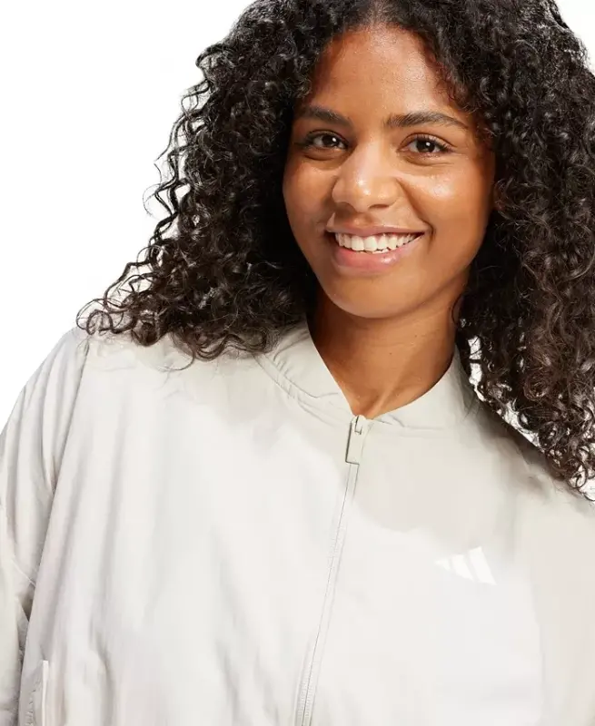 Women's Essentials 3-Stripes Lifestyle Bomber Jacket - Wonder Alumina - 3