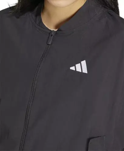 Women's Essentials 3-Stripes Lifestyle Bomber Kurtkasi - Qora - 3